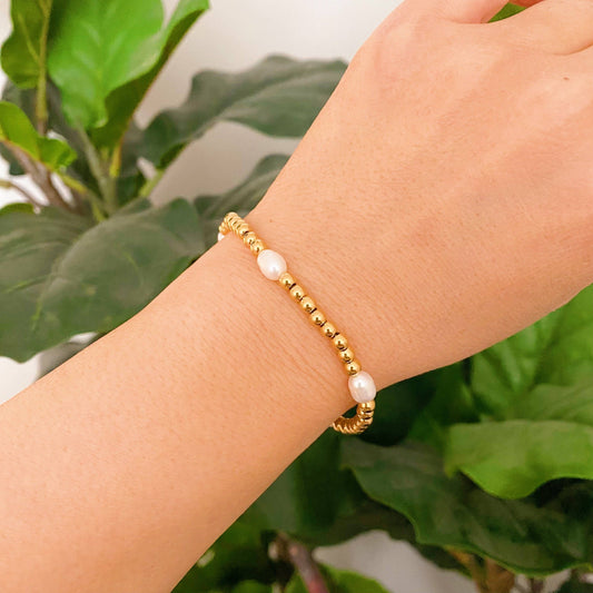 Freshwater Pearl Gold Bracelets