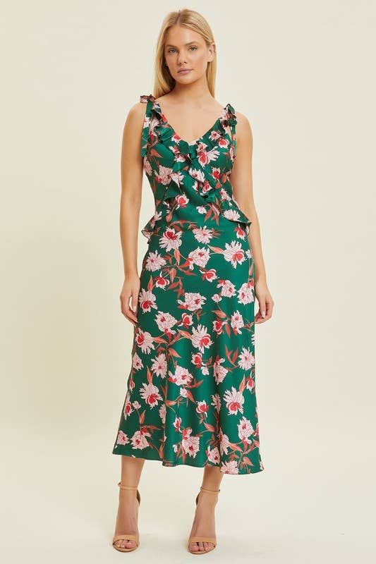 Garden Bloom Midi Dress