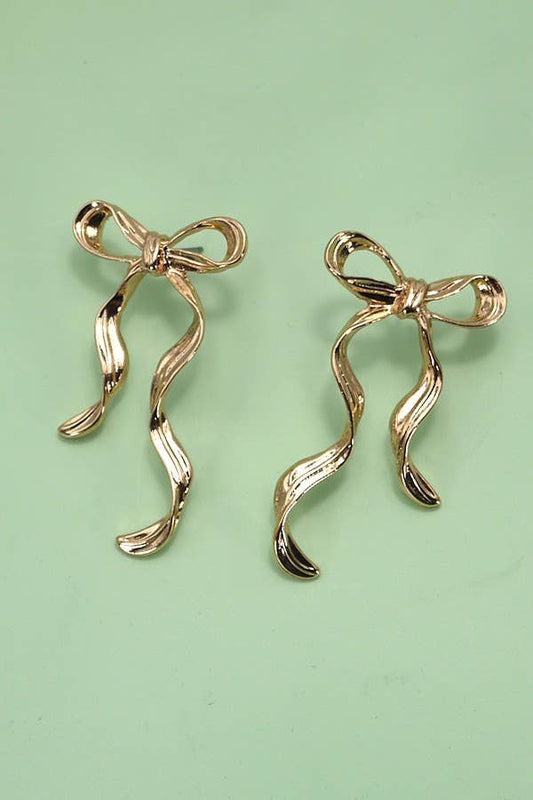 Ribbon Bow Earrings