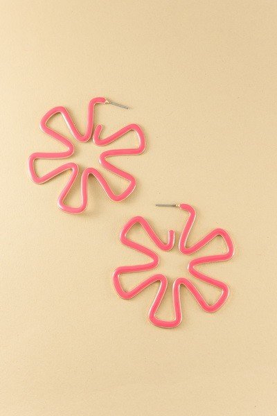 Flower Cutout Earrings