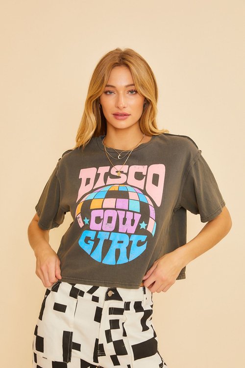 Disco Cowgirl Cropped Top