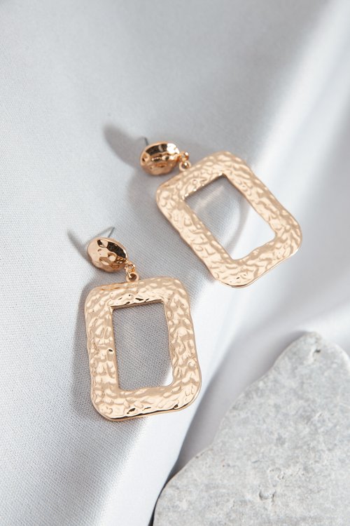 Hammered Gold Earrings