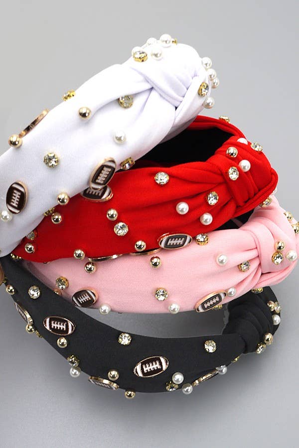 Football Rhinestone Headbands