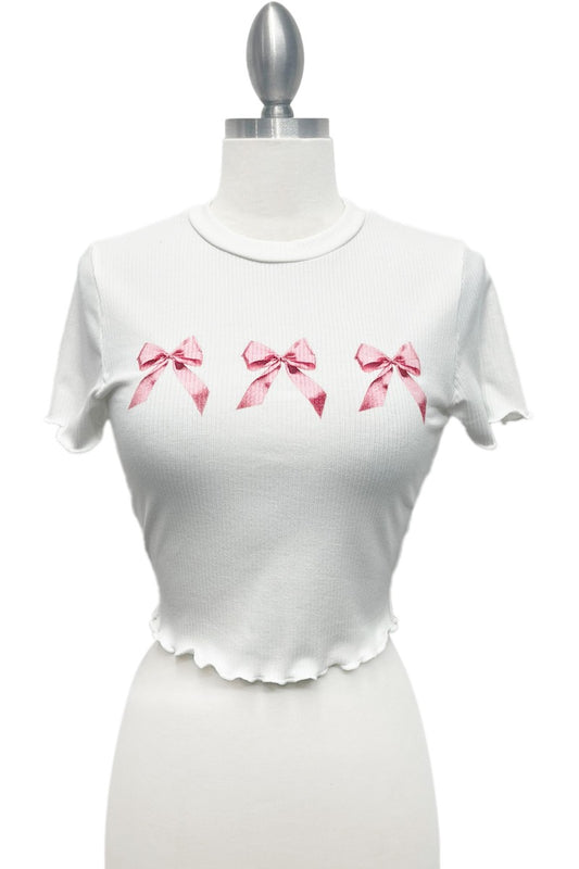 Pink Bows Baby Tee