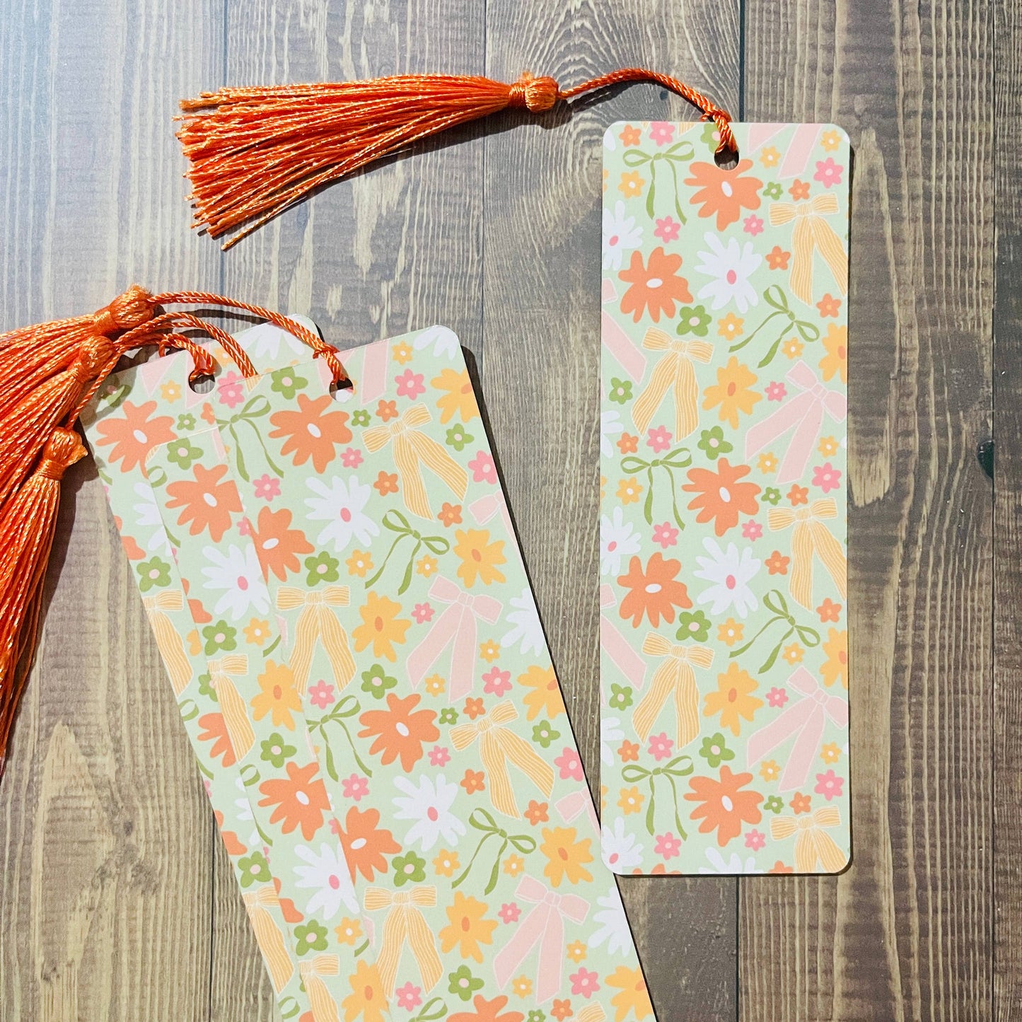 With Tassel Spring Bows Bookmark