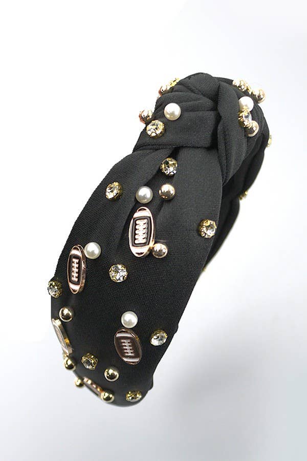 Football Rhinestone Headbands