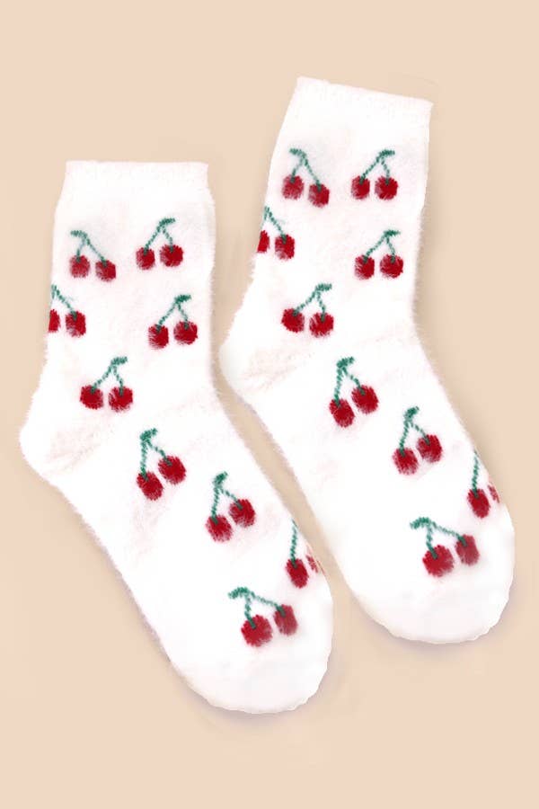 Fruit Fleece Fuzzy Socks