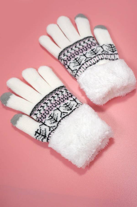 Wool Aztec Winter Gloves