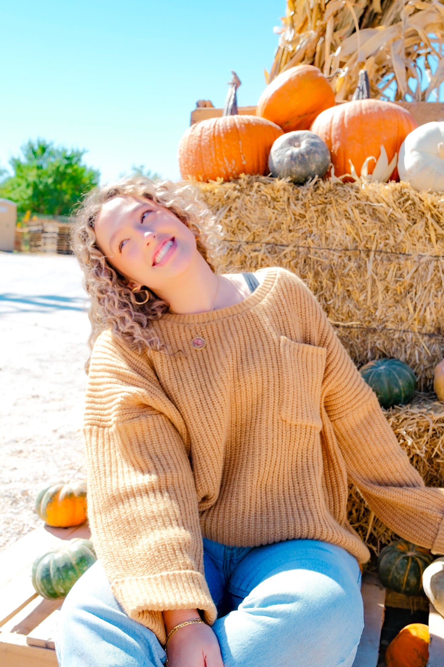 Caramel Oversized Sweater