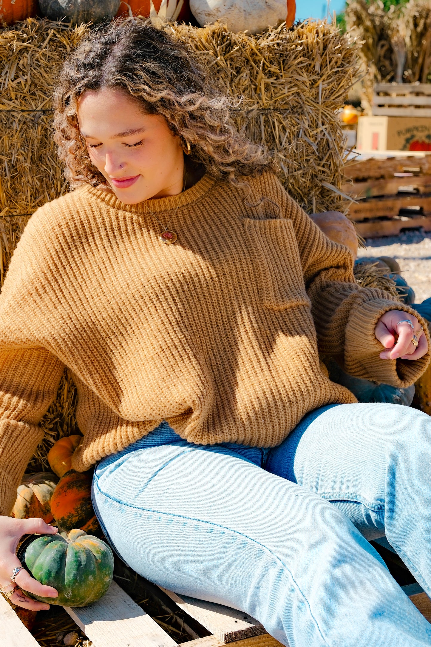 Caramel Oversized Sweater