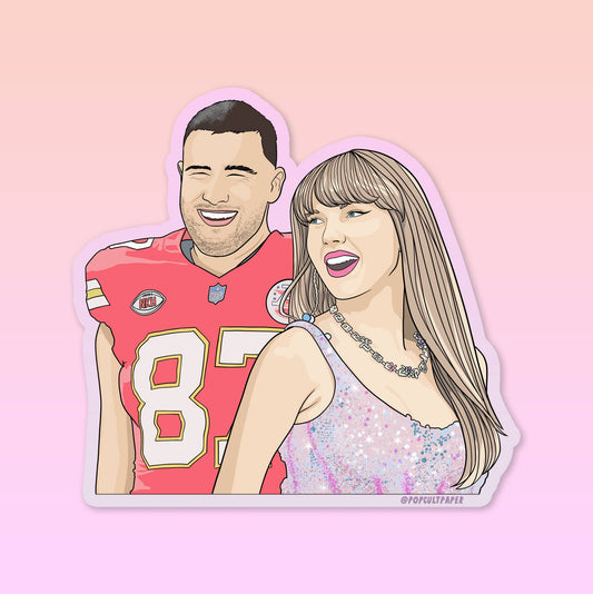 Taylor Swift & Travis Vinyl Sticker