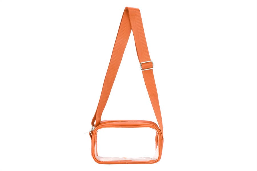 Clear Game Day Bag - Orange