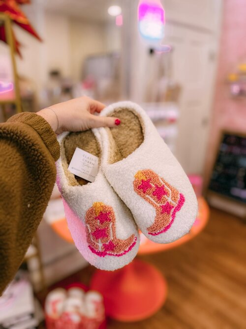 Cowgirl Boot Slippers