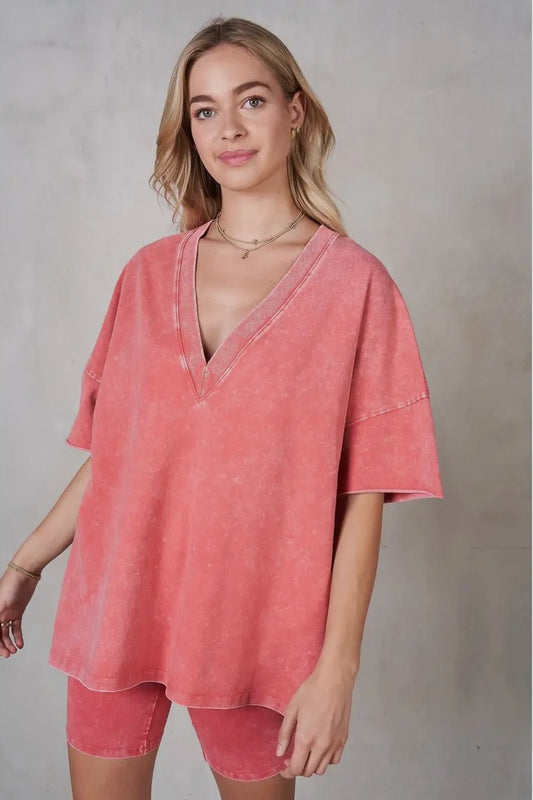 Watermelon V-Neck Top