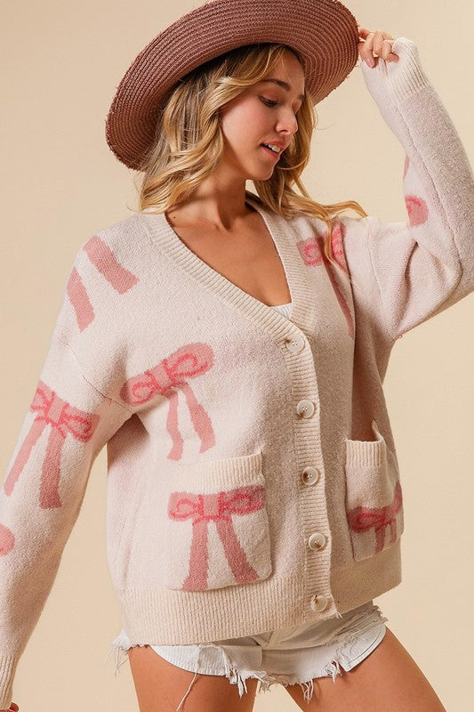 Blush Bows Cardigan