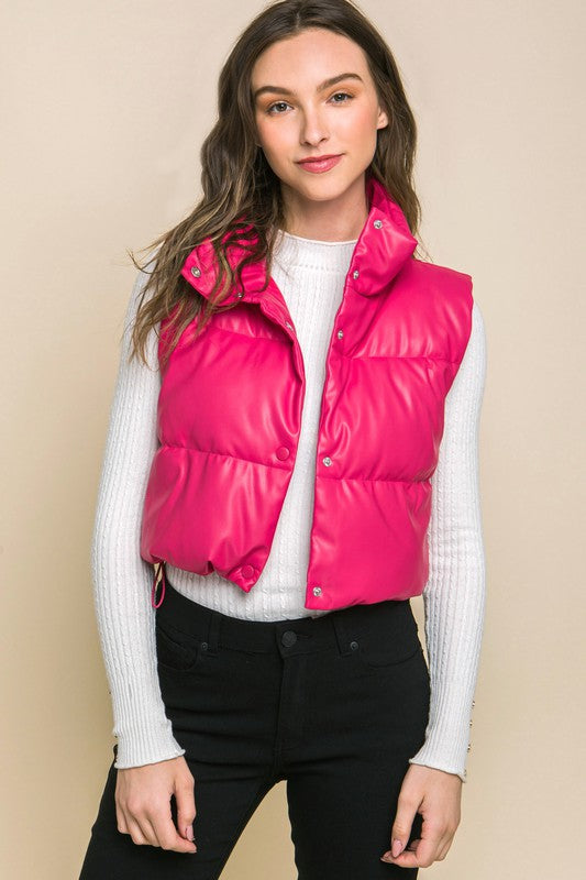 Fuchsia Flare Vest