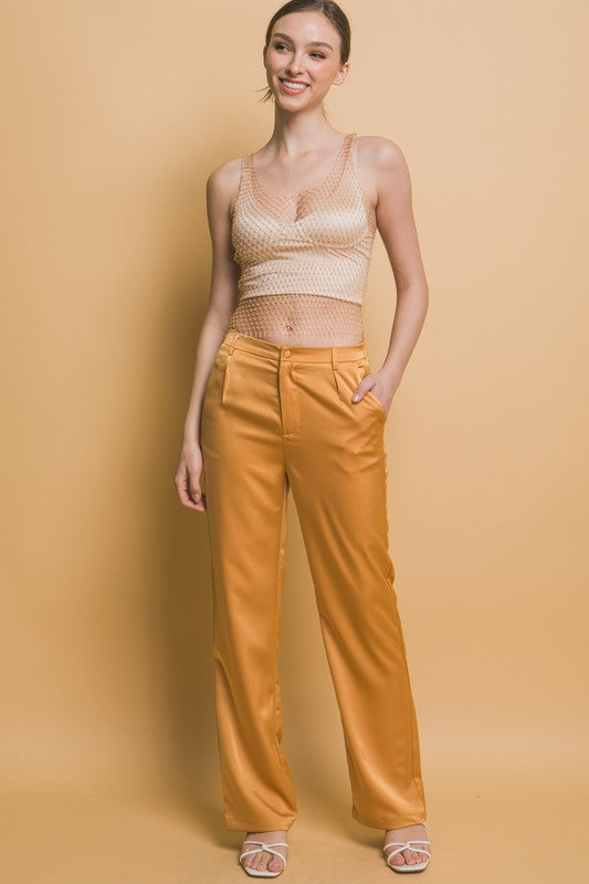 Mango Satin Pants