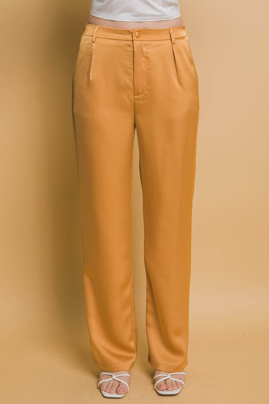 Mango Satin Pants