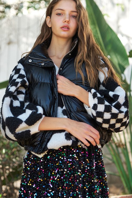 Material Girl Puffer Vest