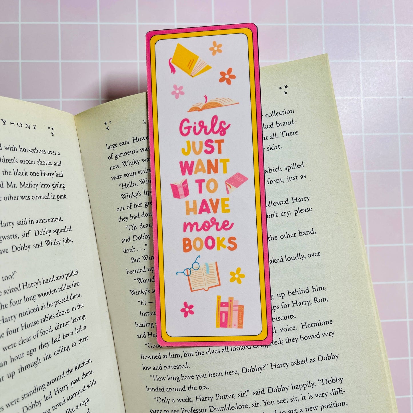 Girls Just Want More Books Bookmark