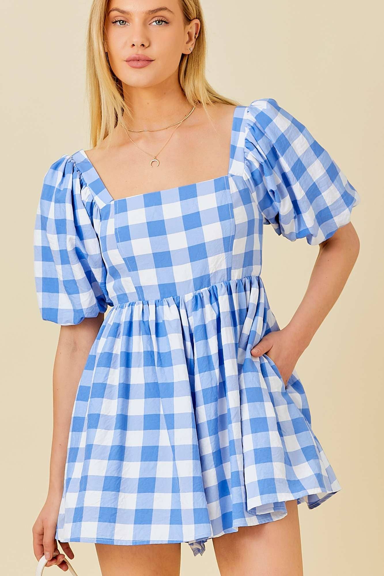 Blue Belle Romper