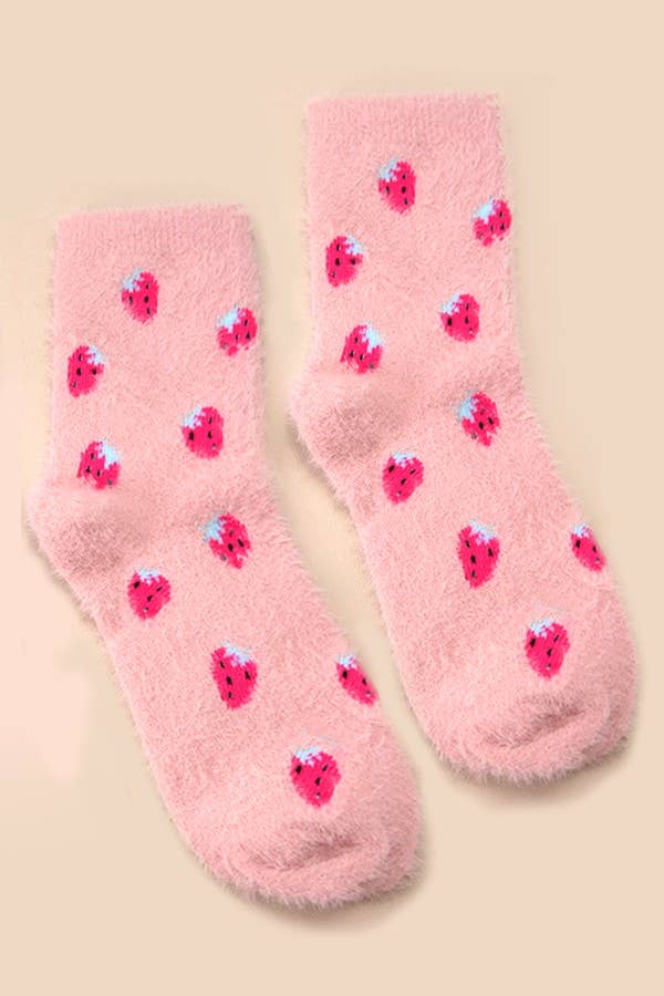 Fruit Fleece Fuzzy Socks