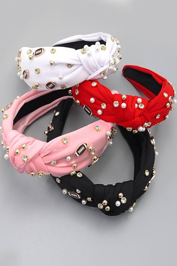 Football Rhinestone Headbands