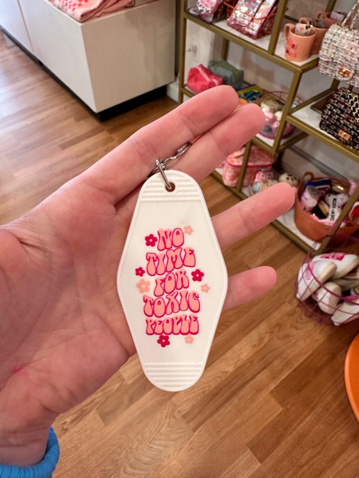 No Time for Toxic People Keychain