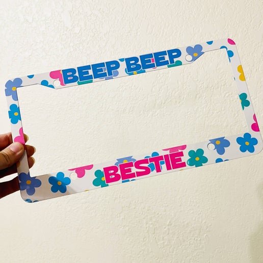 License Plate Frame: Beep Beep