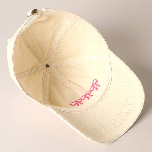 Embroidered Bows Baseball Cap